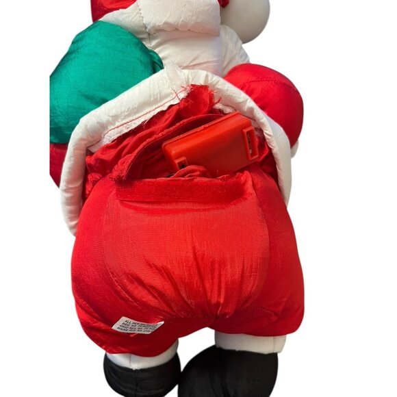 Musical PUFFALUMP Style Santa Claus Plush Stuffed Toy Gift Parachute NWT - Picture 6 of 8